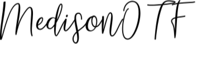 Medison Script Font Preview