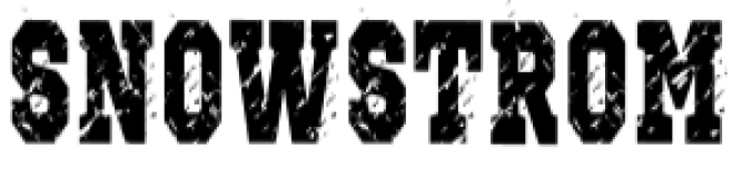 Snow Storm Font Preview
