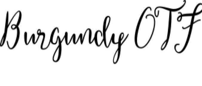 Burgundy Blush Script Font Preview