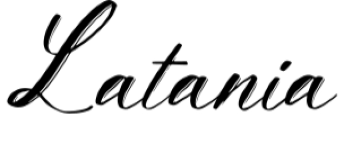 Latania Font Preview