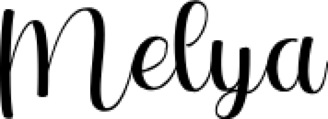 Melya Font Preview