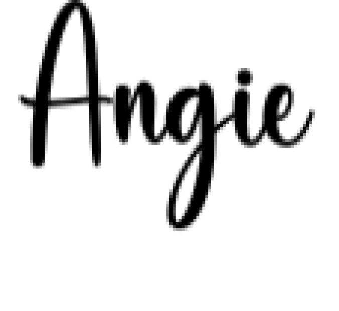 Angie Font Preview