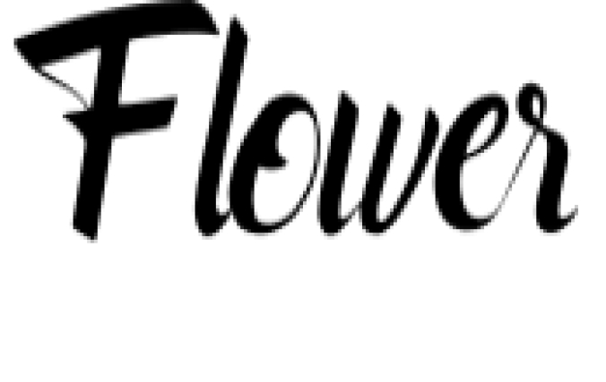 Flower Font Preview