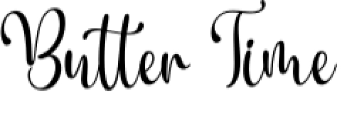 Butter Time Font Preview