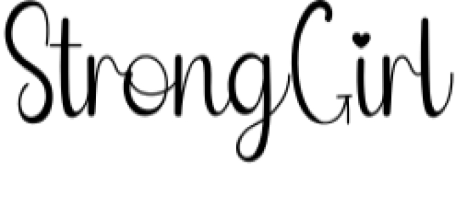 Strong Girl Font Preview
