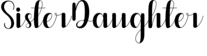Sister Daughter Font Preview