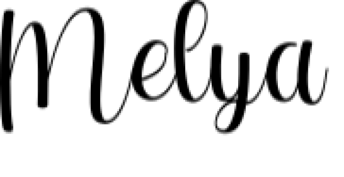 Melya Font Preview