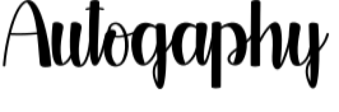 Autogaphy Font Preview