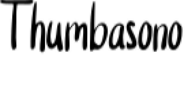 Thumbasono Font Preview