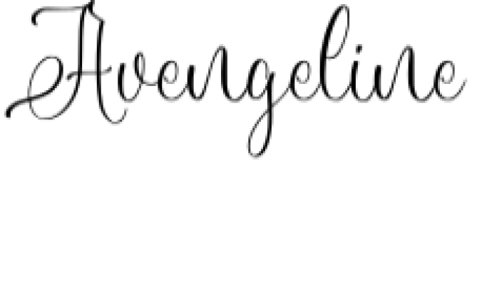 Avengeline Font Preview