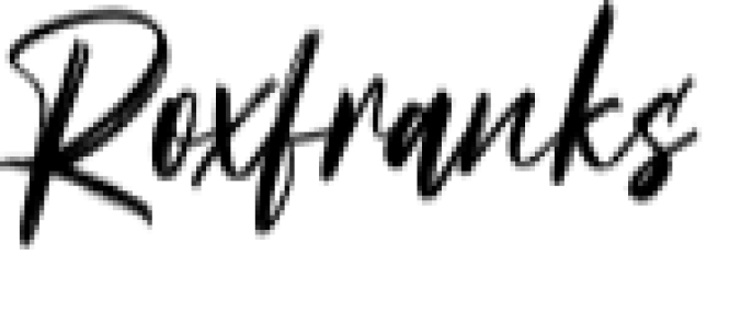 Roxfranks Font Preview