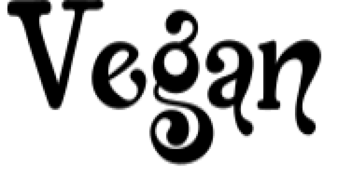 Vegan Vibes Font Preview