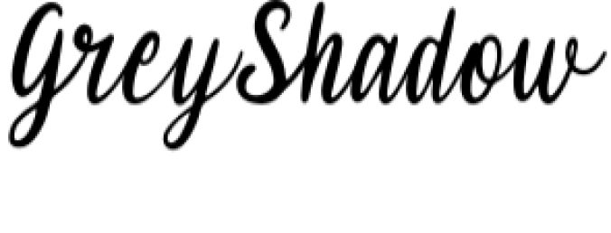 Grey Shadow Font Preview