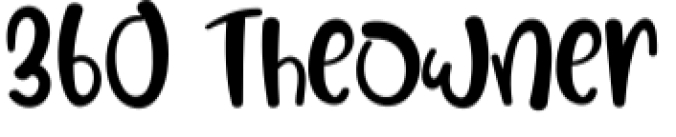 The Owner Font Preview