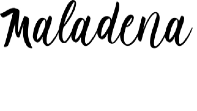 Maladena Font Preview
