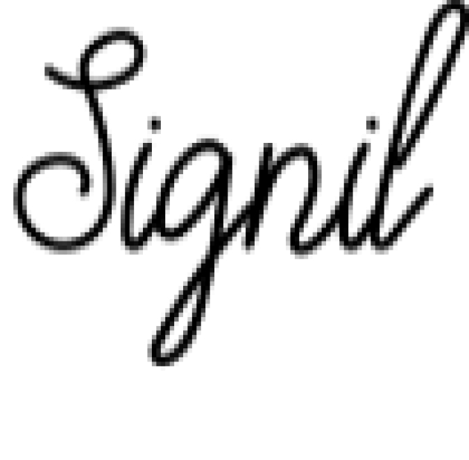 Signil Font Preview