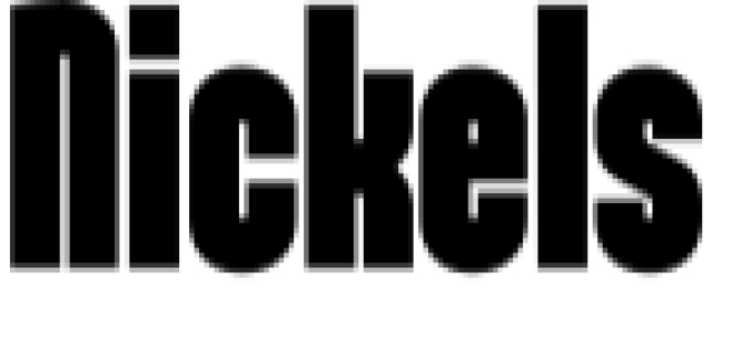 Nickels Font Preview