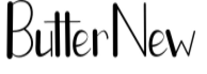 Butter New Font Preview