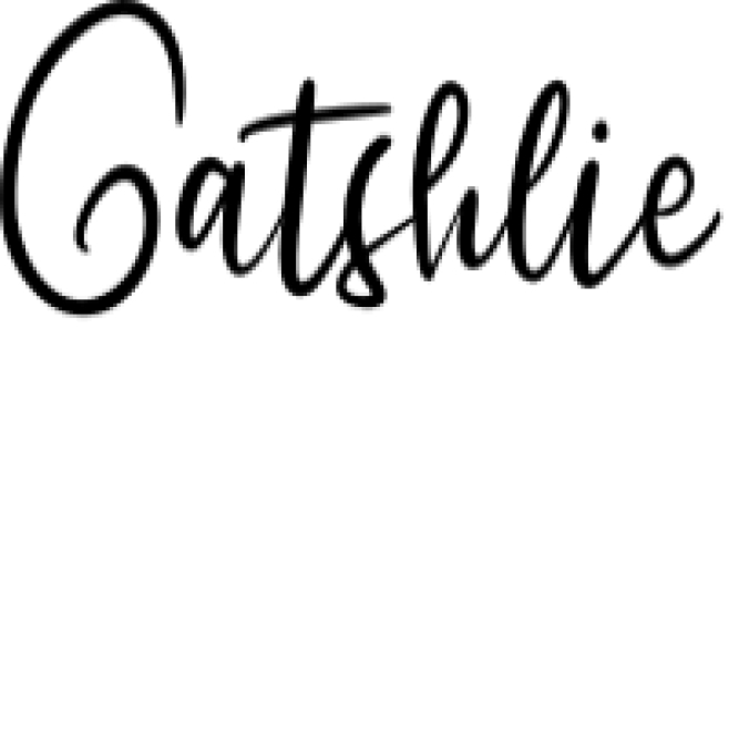 Gatshlie Script Font Preview