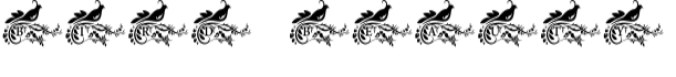 Bird Beauty Monogram Font Preview