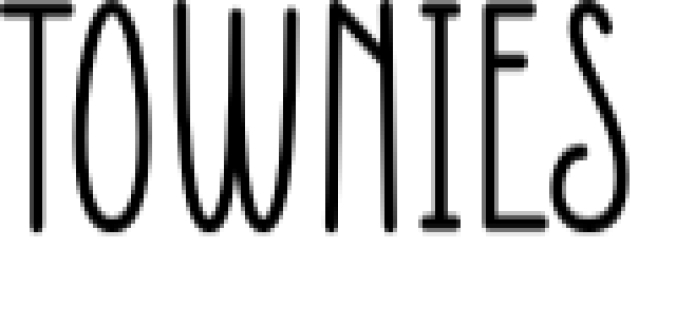 Townies Font Preview