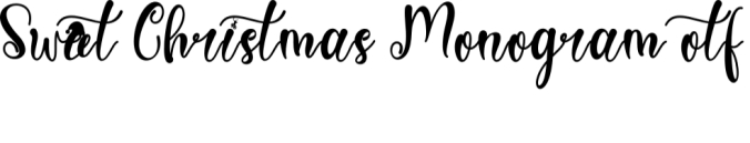 Sweet Christmas Monogram Font Preview