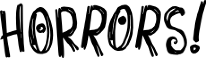Horrors Font Preview