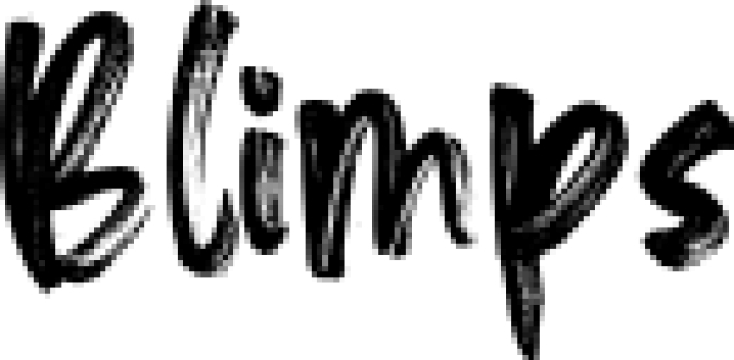 Blimps Font Preview