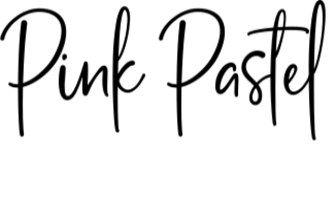 Pink Pastel Font Preview