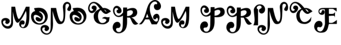 Monogram Prince Font Preview