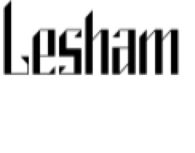 Lesham Font Preview