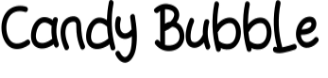Candy Bubble Font Preview