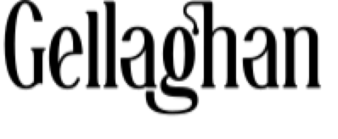 Gellaghan Font Preview