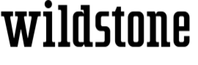 Wildstone Font Preview