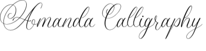 Amanda Calligraphy Font Preview