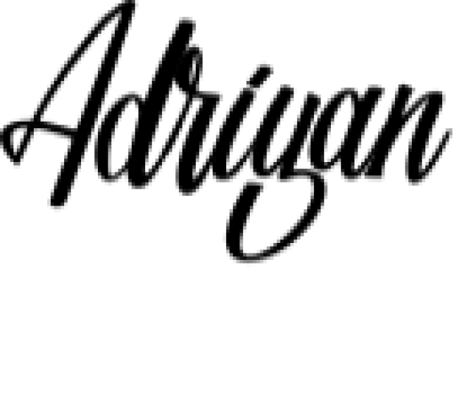 Adriyan Font Preview