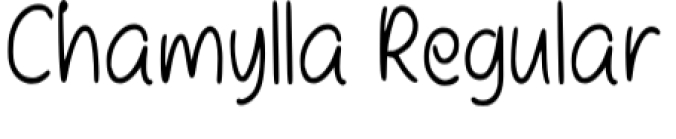 Chamylla Font Preview