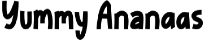 Yummiee Ananaas Font Preview