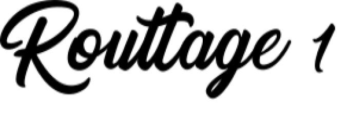 Routtage Font Preview