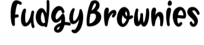 Fudgy Brownies Font Preview