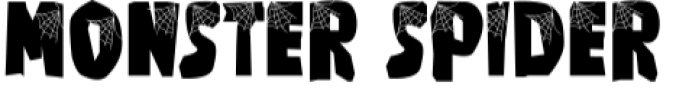 Monster Spider Font Preview