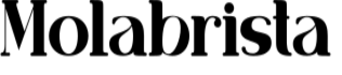 Molabrista Font Preview