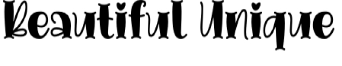 Beautiful Unique Font Preview