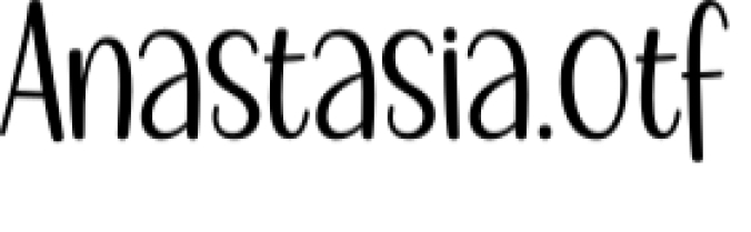 Anastasia Font Preview