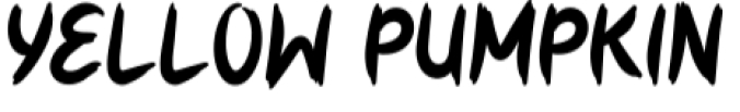 Yellow Pumpkin Font Preview