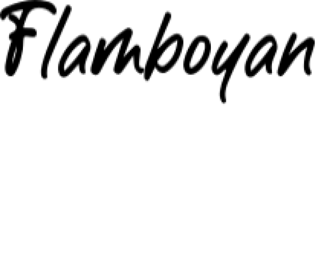 Flamboyan Font Preview