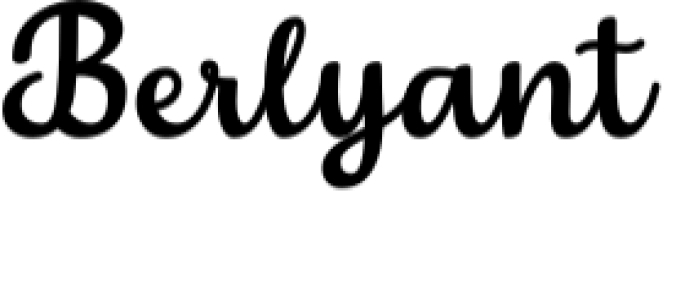 Berlyant Font Preview