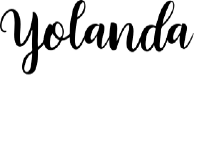 Yolanda Font Preview