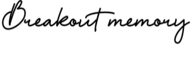 Breakout Memory Font Preview