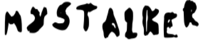 My Stalker Font Preview